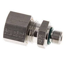 G 1/8'' Male x 10L Stainless steel Straight Compression Fitting with FKM Seal 315 Bar DIN 2353