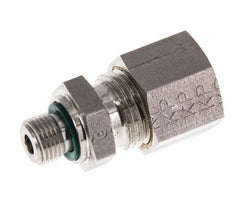 G 1/8'' Male x 10L Stainless steel Straight Compression Fitting with FKM Seal 315 Bar DIN 2353