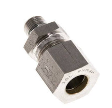 G 1/8'' Male x 10L Stainless steel Straight Compression Fitting with FKM Seal 315 Bar DIN 2353
