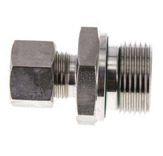G 3/4'' Male x 12L Stainless steel Straight Compression Fitting with FKM Seal 315 Bar DIN 2353