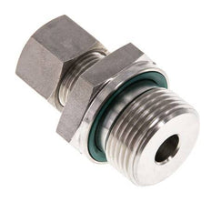 G 3/4'' Male x 12L Stainless steel Straight Compression Fitting with FKM Seal 315 Bar DIN 2353
