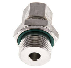 G 3/4'' Male x 12L Stainless steel Straight Compression Fitting with FKM Seal 315 Bar DIN 2353