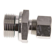 G 3/4'' Male x 12L Stainless steel Straight Compression Fitting with FKM Seal 315 Bar DIN 2353