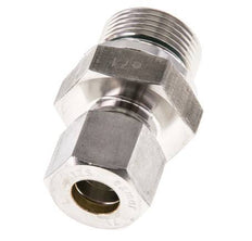 G 3/4'' Male x 12S Stainless steel Straight Compression Fitting with FKM Seal 630 Bar DIN 2353