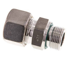 G 3/4'' Male x 20S Stainless steel Straight Compression Fitting with FKM Seal 400 Bar DIN 2353