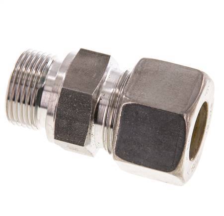 G 3/4'' Male x 20S Stainless steel Straight Compression Fitting with FKM Seal 400 Bar DIN 2353