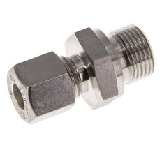 G 3/8'' Male x 8L Stainless steel Straight Compression Fitting with FKM Seal 315 Bar DIN 2353