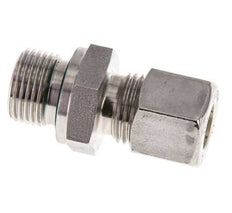 G 3/8'' Male x 10L Stainless steel Straight Compression Fitting with FKM Seal 315 Bar DIN 2353