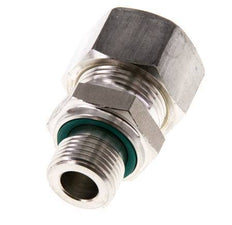 G 3/8'' Male x 15L Stainless steel Straight Compression Fitting with FKM Seal 315 Bar DIN 2353