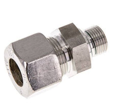 G 3/8'' Male x 16S Stainless steel Straight Compression Fitting with FKM Seal 400 Bar DIN 2353