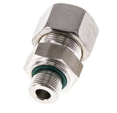 G 3/8'' Male x 16S Stainless steel Straight Compression Fitting with FKM Seal 400 Bar DIN 2353