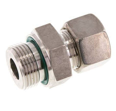 G 1'' Male x 20S Stainless steel Straight Compression Fitting with FKM Seal 400 Bar DIN 2353