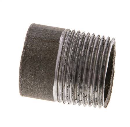 R 3/4'' Male x 26.9mm Steel Pipe Nipple with Welding End 50 Bar DIN 2982 - 30mm [2 Pieces]