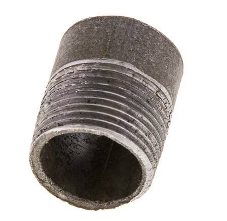 R 3/4'' Male x 26.9mm Steel Pipe Nipple with Welding End 50 Bar DIN 2982 - 30mm [2 Pieces]