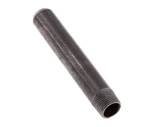 R 3/8'' Male x 17.2mm Steel Pipe Nipple with Welding End 50 Bar DIN 2982 - 100mm [2 Pieces]