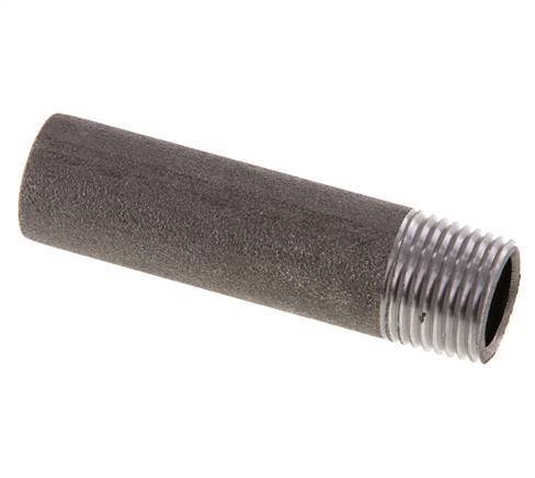 R 3/8'' Male x 17.2mm Steel Pipe Nipple with Welding End 50 Bar DIN 2982 - 60mm [2 Pieces]