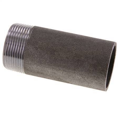 R 1 1/2'' Male x 48.3mm Steel Pipe Nipple with Welding End 50 Bar DIN 2982 - 100mm [2 Pieces]