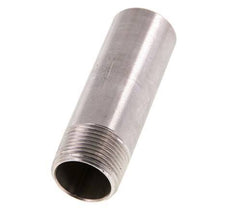 R 3/4'' Male x 26.9mm Stainless steel Pipe Nipple with Welding End 20 Bar DIN 2982 - 80mm