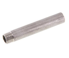 R 3/8'' Male x 17.2mm Stainless steel Pipe Nipple with Welding End 20 Bar DIN 2982 - 100mm