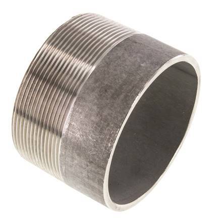 R 3'' Male x 88.9mm Stainless steel Pipe Nipple with Welding End 20 Bar DIN 2982 - 60mm