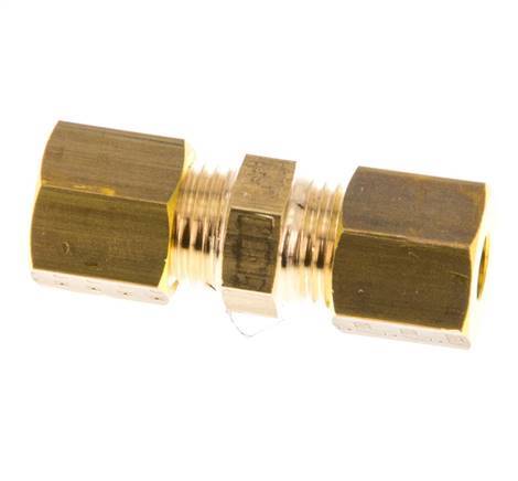 5mm Brass Straight Compression Fitting 150 Bar DIN EN 1254-2