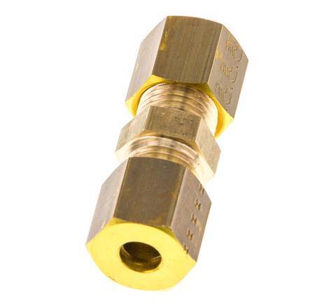 5mm Brass Straight Compression Fitting 150 Bar DIN EN 1254-2