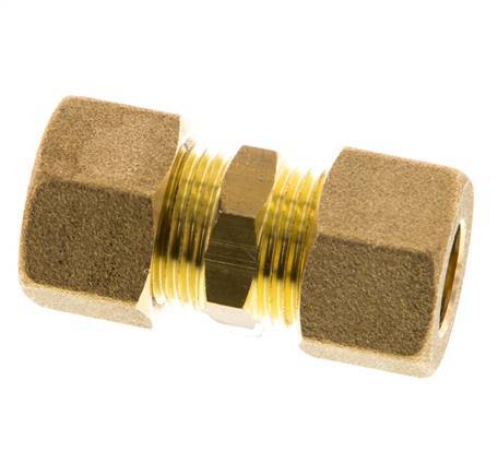 12mm Brass Straight Compression Fitting 75 Bar DIN EN 1254-2