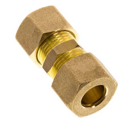 12mm Brass Straight Compression Fitting 75 Bar DIN EN 1254-2