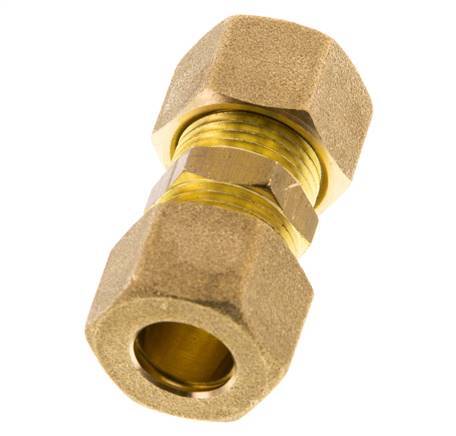 12mm Brass Straight Compression Fitting 75 Bar DIN EN 1254-2