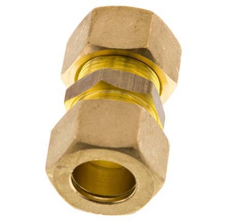 18mm Brass Straight Compression Fitting 67 Bar DIN EN 1254-2