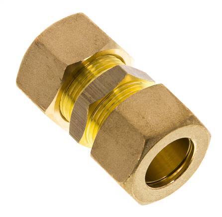 18mm Brass Straight Compression Fitting 67 Bar DIN EN 1254-2