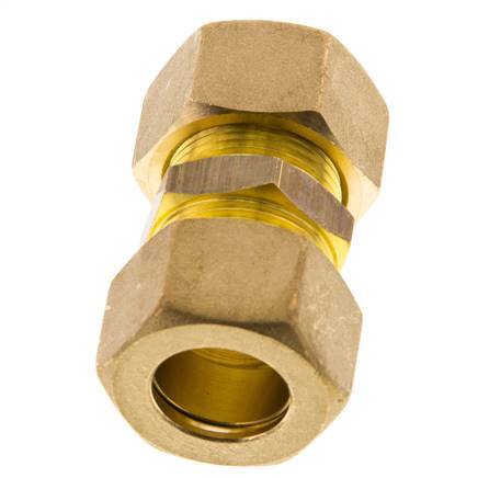18mm Brass Straight Compression Fitting 67 Bar DIN EN 1254-2