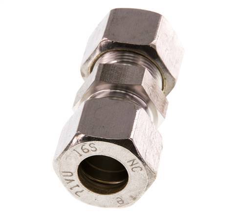 16S Stainless steel Straight Compression Fitting 400 Bar DIN 2353