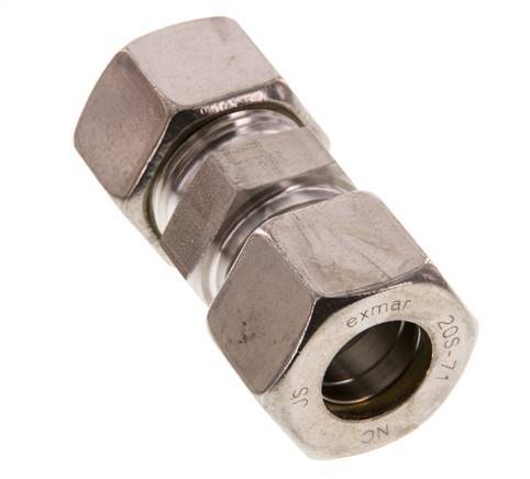 20S Stainless steel Straight Compression Fitting 400 Bar DIN 2353