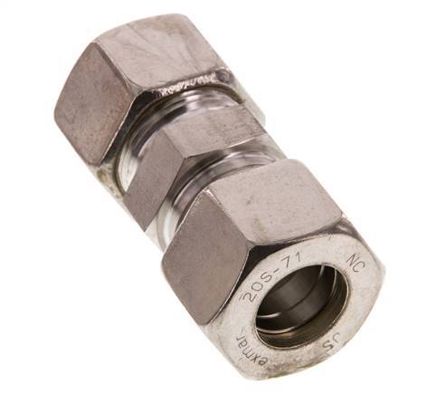 20S Stainless steel Straight Compression Fitting 400 Bar DIN 2353