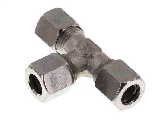 8LL Zinc plated Steel Tee Cutting Ring 100 Bar DIN 2353