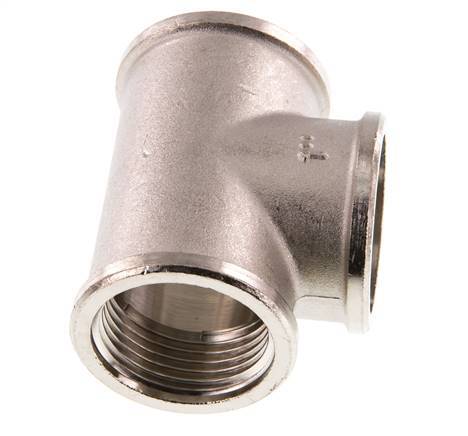 G 1'' Nickel plated Brass Tee 16 Bar