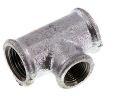 Rp 1/2'' x Rp 3/8'' Zinc plated Cast iron Tee 25 Bar [2 Pieces]