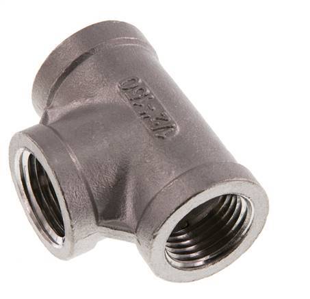 1/2'' NPT Stainless steel Tee 16 Bar