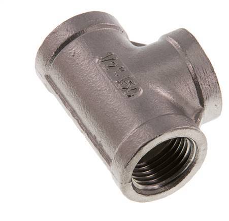 Rp 1/2'' Stainless steel Tee 16 Bar