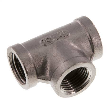 Rp 1/2'' Stainless steel Tee 16 Bar