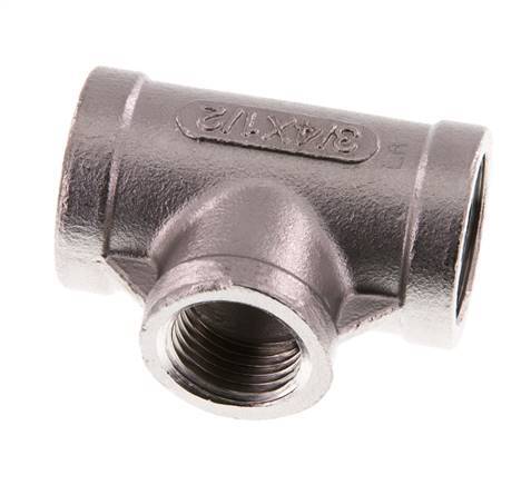 Rp 3/4'' x Rp 1/2'' Stainless steel Tee 16 Bar