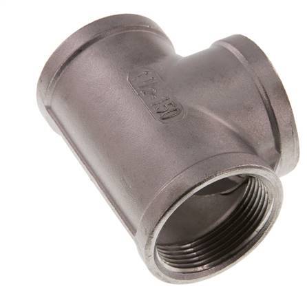 1 1/2'' NPT Stainless steel Tee 16 Bar