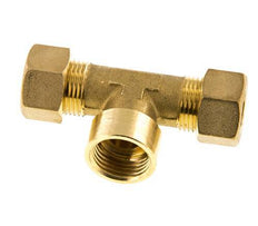 G 1/2'' x 15mm Brass Tee Compression Fitting 82 Bar DIN EN 1254-2