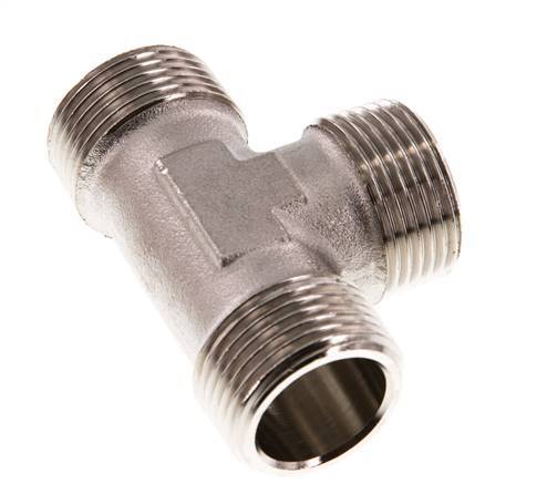 R 1'' Male Nickel plated Brass Tee 16 Bar