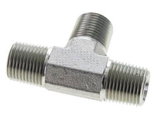1/2'' NPT Male Zinc plated Steel Tee 210 Bar - Hydraulic