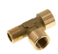 R 3/8'' x G 3/8'' M/F Brass Tee 16 Bar