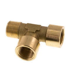 R 3/8'' x G 3/8'' M/F Brass Tee 16 Bar