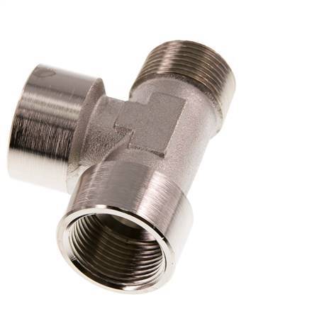 R 3/4'' x G 3/4'' M/F Nickel plated Brass Tee 16 Bar