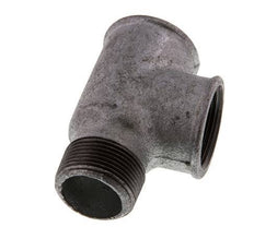 R 1 1/4'' x Rp 1 1/4'' M/F Zinc plated Cast iron Tee 25 Bar